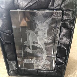 Cosmic Fantasy Collection 3D Engraved Crystal Art + Light Stand